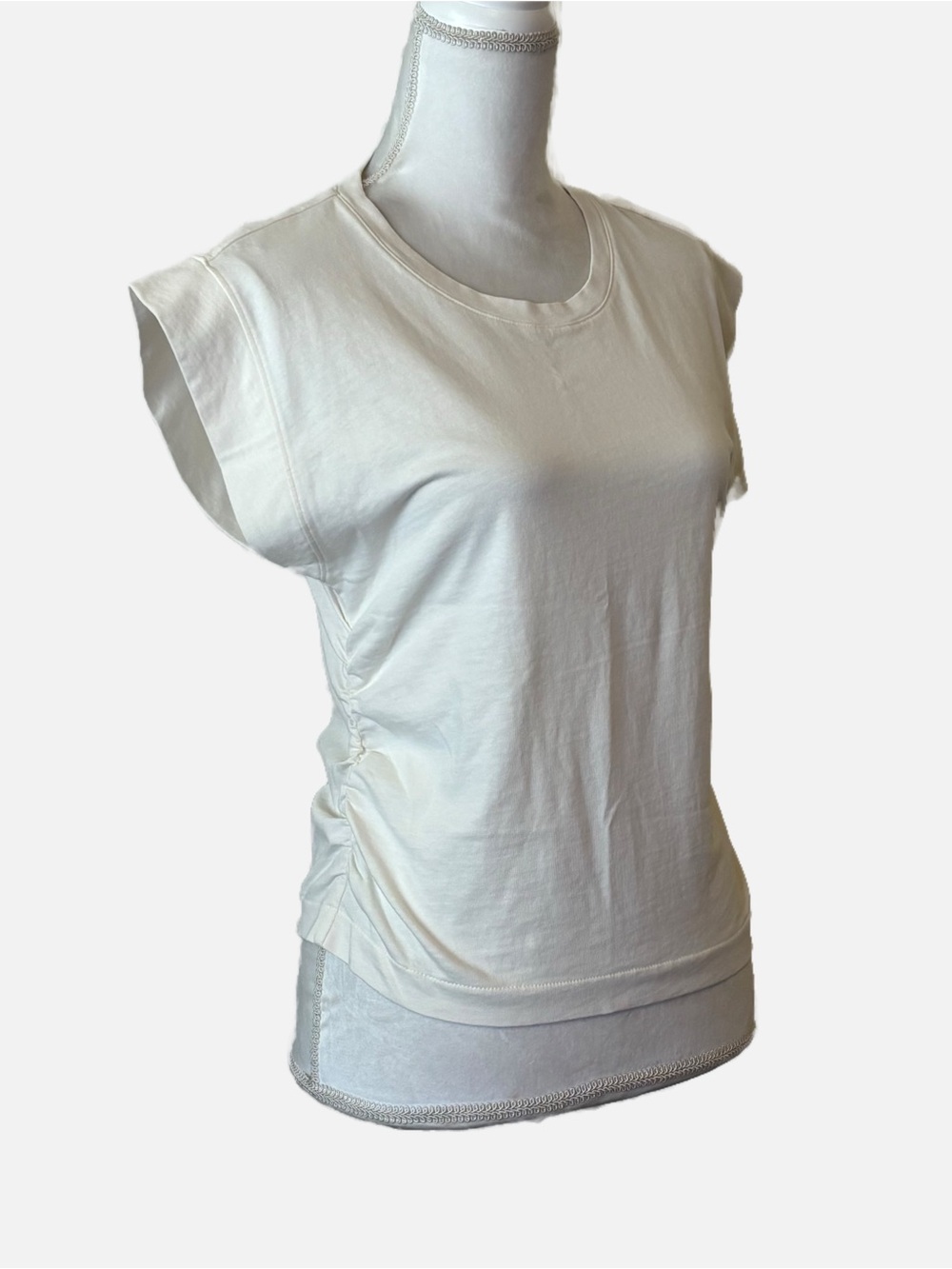 Madewell Side Cinch Muscle Tee Shirt Medium Side Ruching - Picture 4 of 11